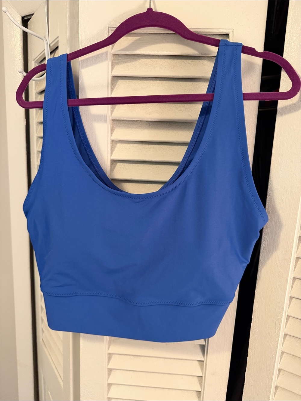 Old Navy Scoop Swim Top in Bright Blue